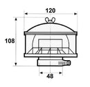 Prefiltro Ama medio diametro 48mm per protezione motore da polvere e detriti, ideale per ambienti polverosi, design robusto, aumenta efficacemente la durata del filtro principale