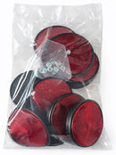 Catarinfrangente con vite M5 rosso Ø 80mm confezione da 20 pezzi