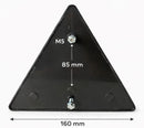 Catarifrangente triangolare rosso con viti M6x16mm confezione da 10 pezzi
