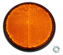 Catarifrangente con vite M5 arancione Ø 80mm confezione da 10 pezzi