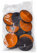 Catarifrangente con vite M5 arancione Ø 80mm confezione da 10 pezzi