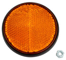Catarifrangente con vite M5 arancione Ø 60mm confezione da 10 pezzi
