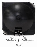 Proiettore simmetrico 140x140mm con cornice nera