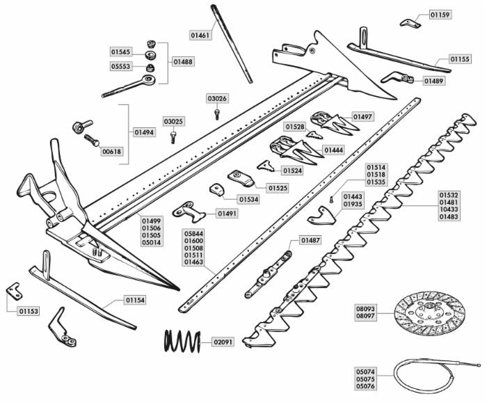 Testa lama per sezioni adattabile Bertolini 040481 confezione da 3 pezzi