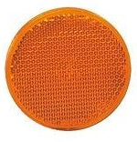 Catarifrangente adesivo arancione Ø 60mm confezione da 10 pezzi