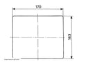 Fanale posteriore alogeno destro 188x140mm 3 funzioni luminose