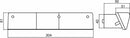 Fanale posteriore alogeno sx 305x62mm confezione da 2 pezzi