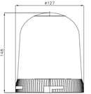 Calotta per lampeggiante ambra serie Pulsar-Ajba