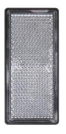 Catarifrangente adesivo bianco 105x48mm confezione da 10 pezzi