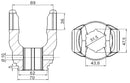 Forcella interna adattabile Walterscheid serie W2500,36x89