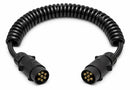 Prolunga cavo spiralato con spine 7 poli da 12V