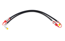 Kit tubi idraulici 3/8" 2SN per terzi punti con valvola di blocco