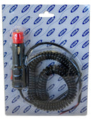 Cavo spiralato con spina accendisigari on/off 3,5m