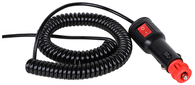 Cavo spiralato con spina agricola on/off 3,5m