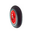 Ruota pneumatica 405mmx100mm 4,00x8" portata 180 kg con mozzo in nylon 2pr