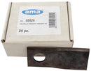 Coltello Falciatrice Piegato 100mm Foro Ø 19mm confezione da 15 pezzi