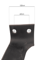 Dente dx per erpice lunghezza 300mm larghezza 100mm