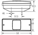 Fanale posteriore dx/sx 158x60x68mm adatabile a fiat 5170315