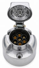 Presa 7 poli 12v in alluminio