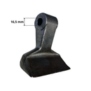 Mazza trincia larghezza 120mm lunghezza 110mm attacco 40mm e foro Ø 16,5mm