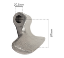 Mazza trincia larghezza 205mm attacco 87mm lunghezza 87mm