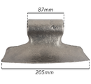 Mazza trincia larghezza 205mm attacco 87mm lunghezza 87mm