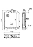 Radiatore adattabile Fiat 5153481
