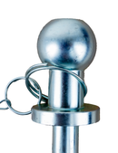 Perno traino a sfera zincato ø22x190mm