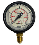 Manometro alla glicerica Ø 63 mm con scala 0-40 e attacco M1/4"