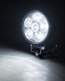 Faro da lavoro 6 LED rotondo ad ampio raggio 18W IP67