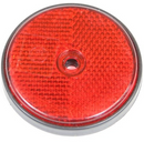 Catarifrangente con foro rosso Ø 60mm confezione da 5 pezzi