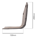 Zappa sx adattabile Howard piatto 105x8mm Ø foro 75mm