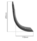 Zappa DX Curva 80x8mm Foro Ø 46mm Dondi, Kverneland confezione da 5 pezzi