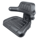 Sedile avvolgente con molleggio in sky nero larghezza 590mm
