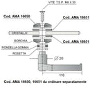 Maniglia trattore universale sinistra chiusura finestrino