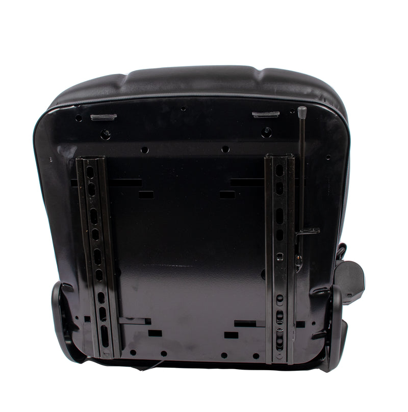 Sedile MUL020MA in sky nero con sospensione meccanica microswitch e cintura