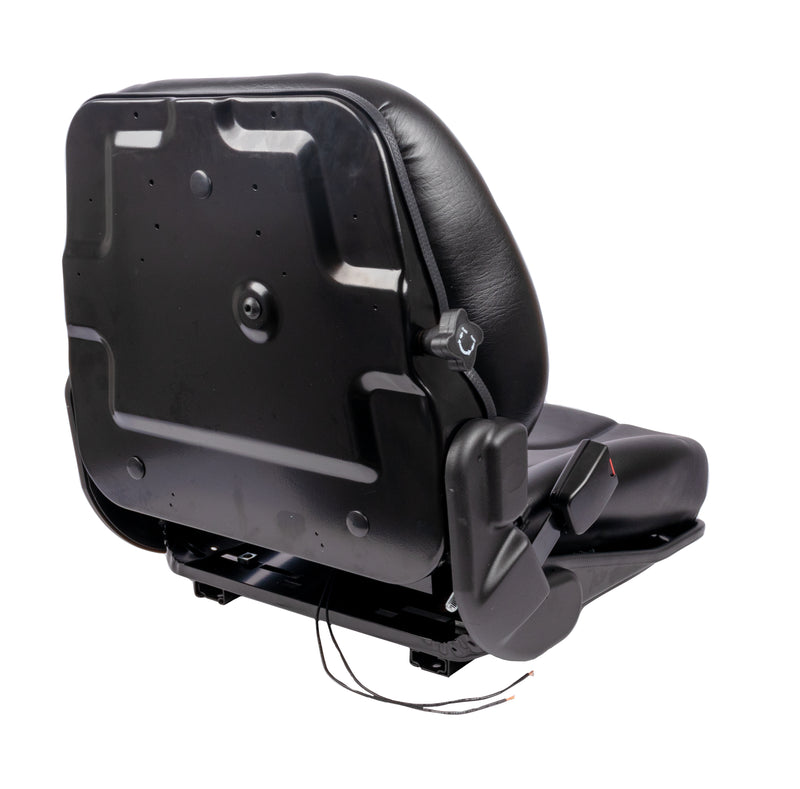 Sedile MUL020MA in sky nero con sospensione meccanica microswitch e cintura