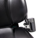 Sedile MUL020MA in sky nero con sospensione meccanica microswitch e cintura