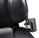 Sedile MUL020MA in sky nero con sospensione meccanica microswitch e cintura