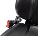 Sedile MUL020MA in sky nero con sospensione meccanica microswitch e cintura