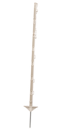 Paletto in plastica bianco con occhielli per corde e bande 156cm confezione da 20 pezzi