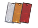 Catarifrangente arancione 107x51mm 2 fori Ø 4mm confezione da 10 pezzi