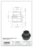 RIDUZIONE M-M 2"-1"1/2 confezione da 5 pezzi