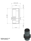 NIPPLO 1"1/4 FILETTO LUNGO confezione da 5 pezzi