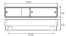 Fanale posteriore dx-sx a 3 luci e fissaggio con molle