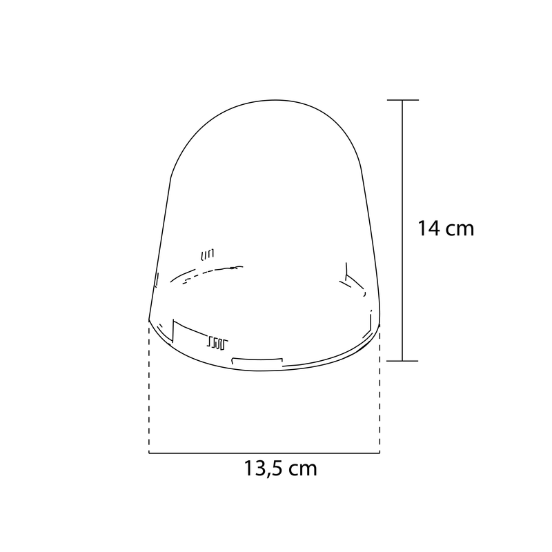 Calotta per lampeggiante ambra serie One