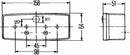 Fanale alogeno posteriore sx 158x51mm