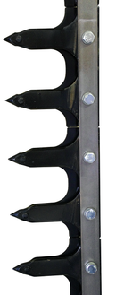 Dentiera 14 denti lunghezza 2,05 mt adattabile a Gaspardo FBR 13013770