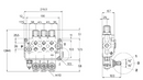 Distributore Walvoil SD11 a 3 leve doppio effetto - 70L