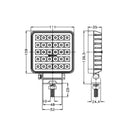Faro lavoro LED Ama 10-30V 3800 LM